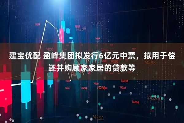 建宝优配 盈峰集团拟发行6亿元中票，拟用于偿还并购顾家家居的贷款等
