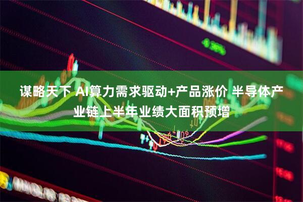 谋略天下 AI算力需求驱动+产品涨价 半导体产业链上半年业绩大面积预增